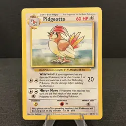 Pidgeotto 22/102 Base Set Rare Non-Holo Vintage Pokemon TCG Card - Image 1