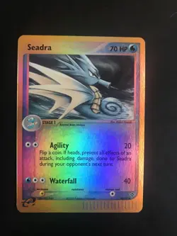 Pokemon Card Seadra 40/97 Reverse Holo Rare EX Dragon Set Excellent - Image 1