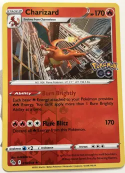 Lot of 3 Charizard Cards From Pokemon Go Set Both English and Japanese NM - Image 4