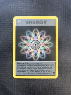 Pokemon Card Team Rocket Rainbow Energy 80/82 Non Holo WOTC - Image 1