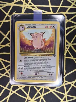 ?? Clefable 17/64 ?? Original Non Holo Rare Jungle Set Pokemon Card WOTC 1999 - Image 1