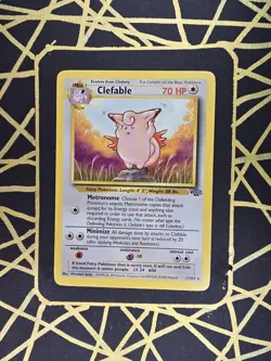 ?? Clefable 17/64 ?? Original Non Holo Rare Jungle Set Pokemon Card WOTC 1999 - Image 2