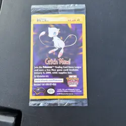 SEALED "Catch Mew" Pokemon PIKACHU Card BLACK STAR PROMO Set#4 Movie WB Stamped - Image 1