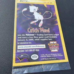 SEALED "Catch Mew" Pokemon PIKACHU Card BLACK STAR PROMO Set#4 Movie WB Stamped - Image 3
