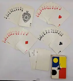 Harry Stanley SUPER FANNING CARDS International Magic Studio London Black Rabbit - Image 1