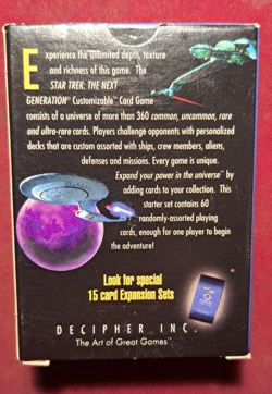 Star Trek: The Next Generation: Customizable Card Game: Starter Set White Border - Image 2