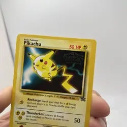 Pikachu Pokemon The First Movie Kids WB Promo 4 WoTC Black Star Stamped Card - Image 4