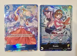 one piece card game- mixed lot- Yamato SR* and Koala L* - Image 1