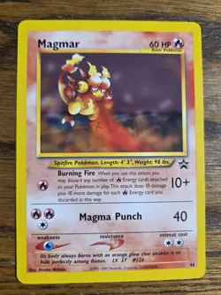Pokemon Wotc Black Star Promo # 44/53 magmar,,good Looking Card - Image 1