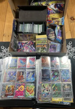 Massive binder Pokemon Card Collection Lot Wotc Vintage Full Arts Holos Graded - Image 1