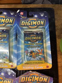 Digimon Series 1 Vintage Trading Card Booster Pack Sealed 1999 Bandai 4 - Image 4