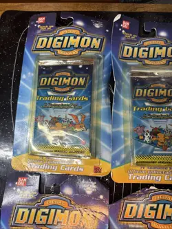Digimon Series 1 Vintage Trading Card Booster Pack Sealed 1999 Bandai 4 - Image 5