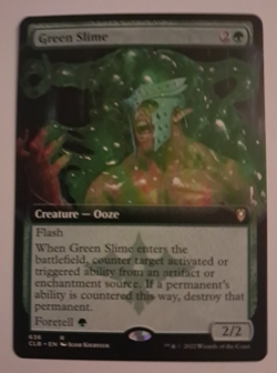 Green Slime Extended Art NM/M DND Baldur's Gate MTG Magic the Gathering - Image 1