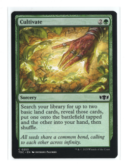 MTG - Cultivate - Normal - Commander: Tarkir Dragonstorm TDC- NM - Image 1