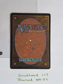 MTG Dual Land Scrubland NM- Revised (Artist Jesper Myrfors) - Image 2