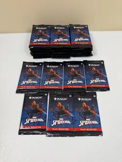 Lot of 37: MTG: Magic The Gathering Marvel Spider-Man Play Booster Packs - Image 1