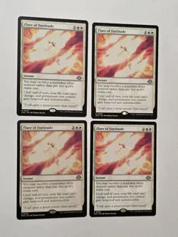 4x Flare Of Fortitude - Modern Horizons 3 - MH3 - Near Mint - MTG - Image 1