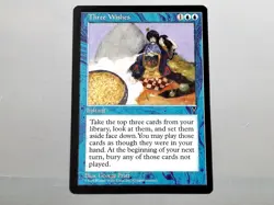 MTG - VISIONS (BB/'96) - THREE WISHES - DREI WUNSCHE / RARE / NEVER PLAYED / NM - Image 1