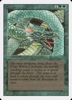 Craw Wurm - Revised Edition (3ED) - MTG Rare English Non Foil - Image 1