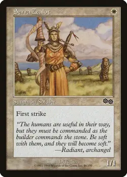 Serra Zealot - Urza's Saga (USG) - MTG Rare English Non Foil - Image 1