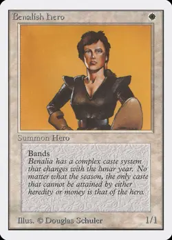 Benalish Hero - Unlimited Edition (2ED) - MTG Rare English Non Foil - Image 1