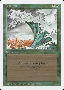 Tsunami - Revised Edition (3ED) - MTG Rare English Non Foil - Image 1