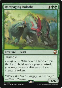 Rampaging Baloths regular M - Commander: Modern Horizons 3 #239 MTG - Image 1