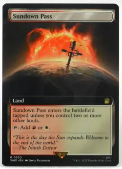 Sundown Pass (Extended Art) Magic the Gathering, MTG Doctor Who REGULAR - Image 1