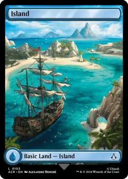 FOIL - 10x Island (0103) x 10 Extended /Full Art Assassin's Creed - Image 1