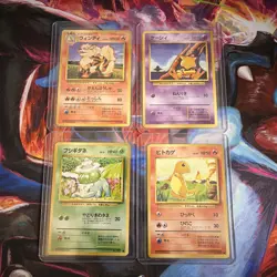 Japanese Base Set 16 Card Lot Pokemon Cards No Duplicates VINTAGE LP 1999 - Image 3