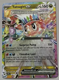 Pokemon Surging Sparks Tatsugiri ex Basic Double Rare HoloFoil #142/191 - Image 1