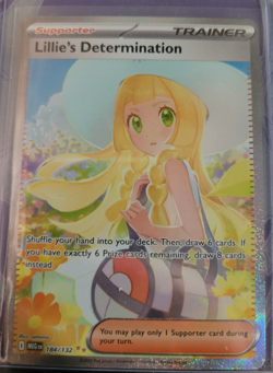 Lillie's Determination 184/132 Me01: Mega Evolution Holo Pokemon Tcg NM/MINT - Image 1