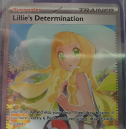 Lillie's Determination 184/132 Me01: Mega Evolution Holo Pokemon Tcg NM/MINT - Image 3
