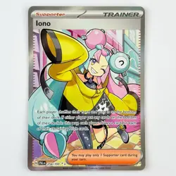 Iono 254/193 Pokemon Paldea Evolved Full Art Ultra Rare Holo Card - NM - Image 2