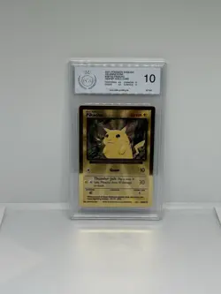 Pokemon Pikachu PGS 10 GEM MT Gold Metall Celebrations 25th Anniversary PSA BGS - Image 1