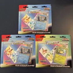 Pokemon Prismatic Evolutions Tech Sticker Collection X3 - Image 1