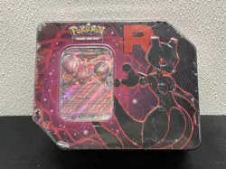 Pokemon TCG: Team Rocket Tin Mewtwo ex Destined Rivals Factory Sealed In Hand - Image 1