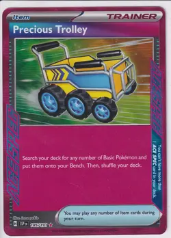 Pokemon Precious Trolley 185/191 Sv08: Surging Sparks Holo NM/MINT - Image 1