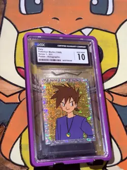 Gary Holographic S31 Merlin Sticker Pokemon 1998 Poster CGC Gem Mint 10 - Image 1