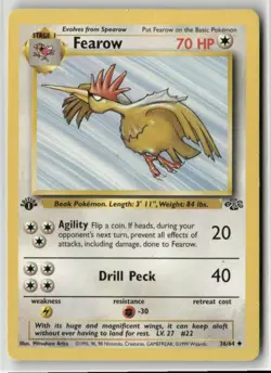 1999 Pokemon Classic - Jungle Vintage 1st Edition Fearow #36/64 - Image 1
