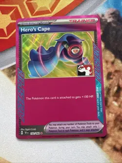 Hero’s Cape Prize Pack Play Stamp Stamped Pokemon TCG Series 5 Ace Spec 152/162 - Image 1