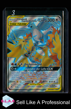 LAVADOS ZAPDOS ARKTOS GX POKEMON 66/68 2019 SM HIDDEN FATES FA GERMAN - Image 1