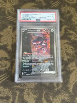 2025 POKEMON BLK EN-SPECIAL ILLUSTRATION RARE #169 GENESECT EX PSA 10 GEM MINT - Image 1