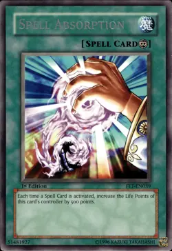 Spell Absorption - Rare 1st Edition FET-EN039 - LP - YuGiOh - Image 1