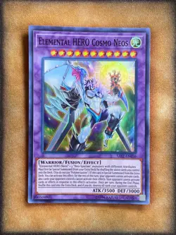 Yugioh Elemental HERO Cosmo Neos SAST-EN036 Super Rare NM - Image 1