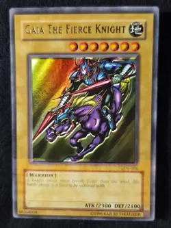Gaia The Fierce Knight LOB-006 foil shift error, and insufficient ink line LP - Image 1
