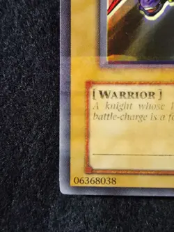 Gaia The Fierce Knight LOB-006 foil shift error, and insufficient ink line LP - Image 2
