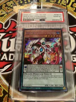 YuGiOh ODD-EYES PERSONA DRAGON #BLCR-EN074??PSA 10??1st ED-2022 STARLIGHT RARE U - Image 2