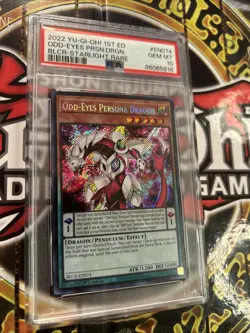 YuGiOh ODD-EYES PERSONA DRAGON #BLCR-EN074??PSA 10??1st ED-2022 STARLIGHT RARE U - Image 5