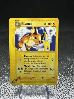 Pokemon TCG Raichu Expedition Card 61/165 Non-Holo, Near Mint Condition - Image 1